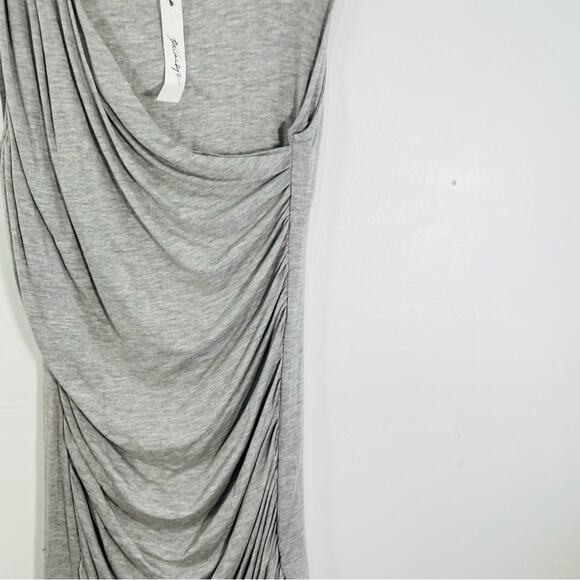 NWT The Line By K Ayme Gray Ruched Mock Neck Sleeveless Mini Dress XL - Picture 4 of 12